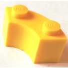 LEGO Yellow Brick 2 x 2 Round Corner without Stud Notches (3063)