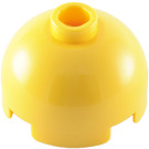 LEGO Gelb Backstein 2 x 2 Runden mit Dome oben (Sicherheitsbolzen, Achshalter) (3262 / 30367)