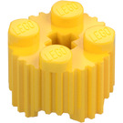 LEGO Jaune Brique 2 x 2 Rond avec Grille (92947)