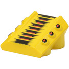 LEGO Amarillo Ladrillo 2 x 2 con Flanges y Pistons con Negro Lines y Rojo Dots (30603 / 47938)