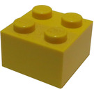 LEGO Gul Kloss 2 x 2 utan korsstöd (3003)