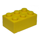 LEGO Gelb Backstein 2 x 3 (Früher ohne Kreuzstützen) (3002)