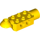 LEGO Geel Steen 2 x 3 met Horizontaal Scharnier en Socket (47454)
