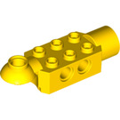 LEGO Žlutá Kostka 2 x 3 s Horizontální Závěs a Zásuvka (47454)