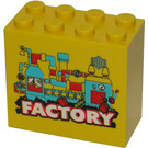 LEGO Yellow Brick 2 x 4 x 3 with Factory (30144)