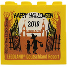 LEGO Jaune Brique 2 x 4 x 3 avec Halloween 2019 Legoland Deutschland et Trick Ou Treat