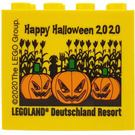 LEGO Jaune Brique 2 x 4 x 3 avec Halloween 2020 Legoland Deutschland Resort et Pumpkins