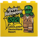 LEGO Jaune Brique 2 x 4 x 3 avec Halloween 2021 Legoland Deutschland Resort et Frankenstein Monster