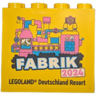 LEGO Yellow Brick 2 x 4 x 3 with Fabrik 2024 Legoland Deutschland Resort (30144)
