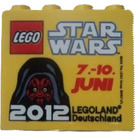 LEGO Yellow Brick 2 x 4 x 3 with Legoland Deutschland Star Wars Juni 2012 (30144)