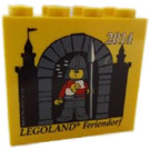 LEGO Yellow Brick 2 x 4 x 3 with Legoland Feriendorf 2014 Castle (30144)