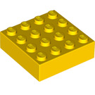 LEGO Gelb Backstein 4 x 4 mit Magnet (49555)