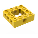 LEGO Gul Kloss 4 x 4 med Open Centrum 2 x 2 (32324)