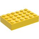 LEGO Geel Steen 4 x 6 (2356 / 44042)