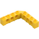 LEGO Gul Klods 5 x 5 Hjørne med Huller (28973 / 32555)