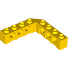 LEGO Geel Steen 5 x 5 Hoek met Gaten (28973 / 32555)