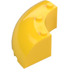 LEGO Yellow Brick 6 x 6 x 2 Round Corner (87559)