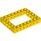 LEGO Gelb Backstein 6 x 8 mit Open Center 4 x 6 (1680 / 32532)