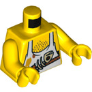 LEGO Yellow Brick Bounty Cook Minifig Torso (973 / 76382)