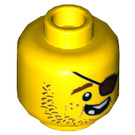 LEGO Yellow Brick Bounty Cook Minifigure Head (Recessed Solid Stud) (3626 / 19222)