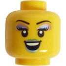 LEGO Giallo Cabaret Singer Testa (Perno solido incassato) (3626)