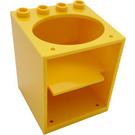 LEGO Yellow Cabinet 4 x 4 x 4 with Sink Hole (6197)
