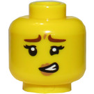 LEGO Yellow Cactus Girl Minifigure Head (Recessed Solid Stud) (3626 / 37753)