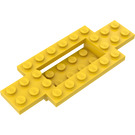 LEGO Jaune Auto Base 10 x 4 x 2/3 avec 4 x 2 Centre Well (30029)