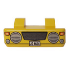 LEGO Yellow Car Grille 2 x 6 with Two Pins with Headlights and 'JS 4654' (45409)