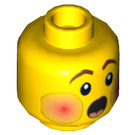 LEGO Yellow Caroler, Head (Recessed Solid Stud) (3626 / 86194)