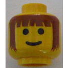 LEGO Yellow Castle Head (Safety Stud) (3626)