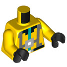LEGO Gelb Cave Explorer Minifig Torso (973 / 76382)