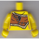LEGO Geel Cave Woman Minifig Torso (973)