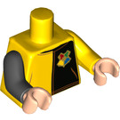LEGO Yellow Cedric Diggory Minifig Torso (973 / 88585)