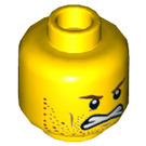 LEGO Jaune Tronçonneuse Dave Minifigure Diriger (Goujon solide encastré) (3626 / 47897)