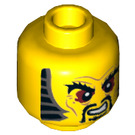 LEGO Yellow Chen Minifigure Head (Recessed Solid Stud) (3626 / 19302)