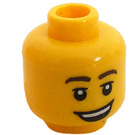 LEGO Keltainen Kana Puku Guy Pää (Upotettu kiinteä nuppi) (3626 / 11482)