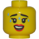 LEGO Geel Chili Costume Fan Hoofd (Verzonken Solid Stud) (3626)