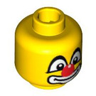 LEGO Yellow Circus Clown Head (Safety Stud) (3626 / 88012)
