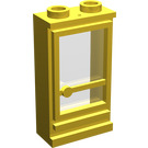 LEGO Gelb Classic Tür 1 x 2 x 3 Recht mit Gestüt öffnen mit Loch