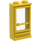 LEGO Jaune Classic Porte 1 x 2 x 3 Droite avec tenon plein avec Trou