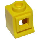 LEGO Geel Classic Venster 1 x 1 x 1 (Geen Glas)