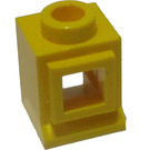 LEGO Jaune Classic Fenêtre 1 x 1 x 1 avec Fixed Verre et Extended Lip
