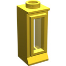 LEGO Yellow Classic Window 1 x 1 x 2 with Removable Glass