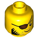 LEGO Gelb Clutch Powers Minifigure Kopf (Einbau-Vollbolzen) (3626 / 52889)