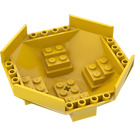 LEGO Geel Cockpit 10 x 10 x 4 Octagonal Basis (2618)