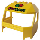 LEGO Jaune Cockpit 6 x 4 x 3 avec Octan logo (45406)