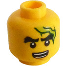 LEGO Amarillo Cole Cabeza (Espiga sólida hueca) (3626 / 27140)