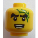 LEGO Gul Cole Huvud (Infälld solid knopp) (3626 / 27140)