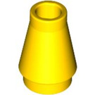 LEGO Giallo Cono 1 x 1 senza scanalatura superiore (4589 / 6188)